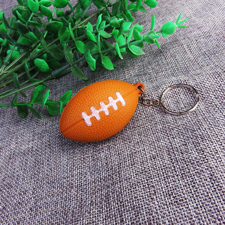 Wholesale Plastic Football Football Baseball Keychain